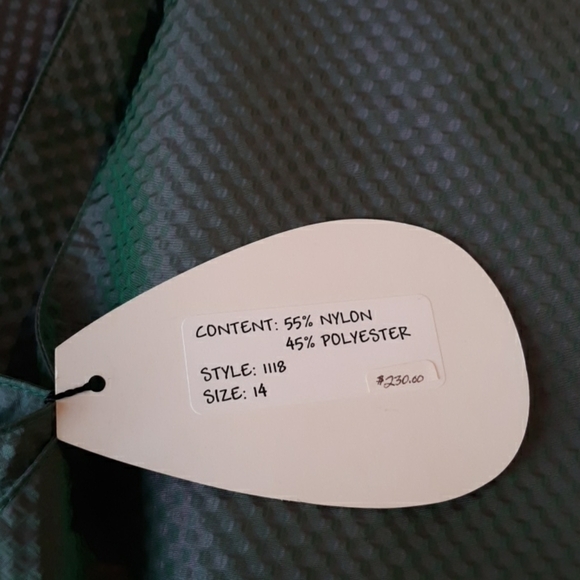 Jheri Richards Rainwear trenchcoat 14 nwt - Picture 5 of 5